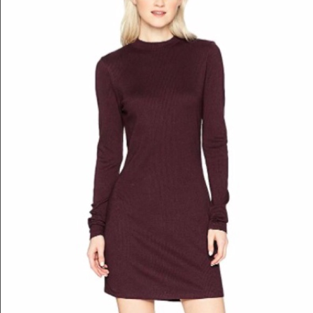 Maroon rvca long sleeve bodycon dress size small